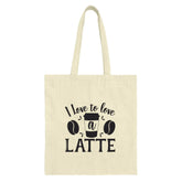 Coffee Lover Tote Bag, Latte Art Tote, Caffeine Addict Bag, Coffee Gift, Novelty Tote Bag, Daily Tote - Tawshia